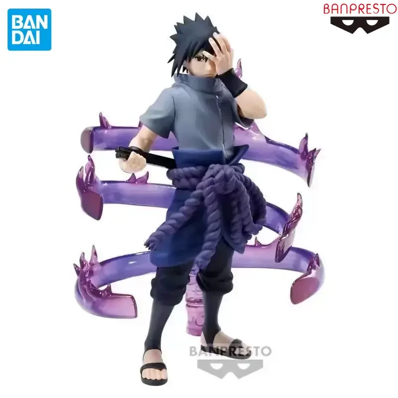 Original BANPRESTO Naruto Shippuden EFFECTREME Uchiha Sasuke Susanoo PVC Anime Figures Model Collection Toy Gift