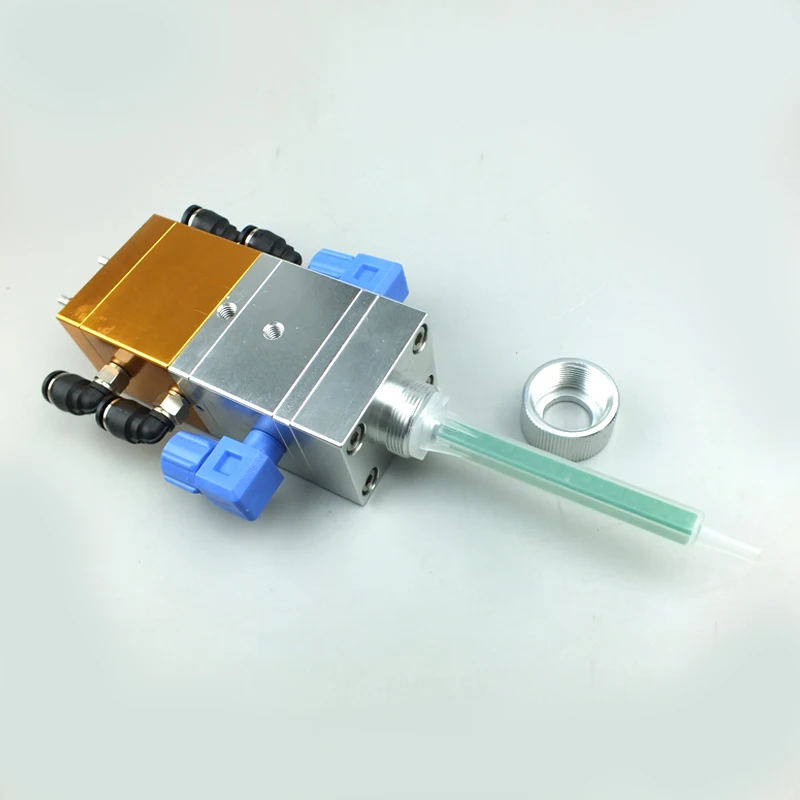 DJF-26-1 صمام حقن السائل المزدوج AB أجزاء هوائية حالة جديدة المزدوج السائل الاستغناء حربة اسطوانة مزدوجة