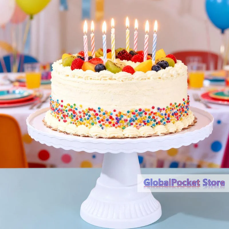 Plastic Cake Stand Display Rack Wedding Decoration Birthday Cake Tray Dessert Cake Tools Desktop Tray For Wedding Birthday