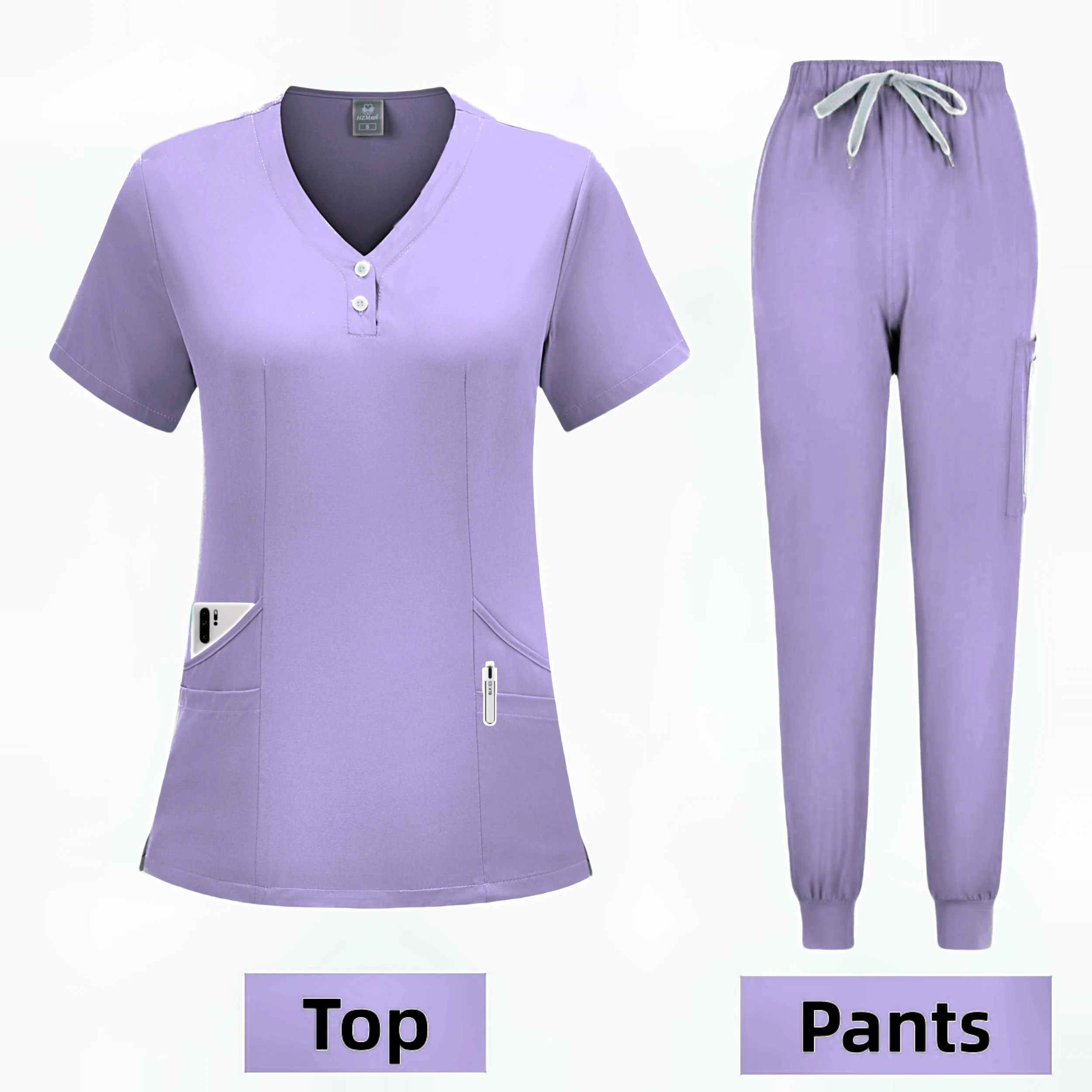 Multicolor Women Wear Scrub Workwear Nurse Scrubs Set Wholesale Jogger Suit Doctor Hospital Medical Surgical Uniforms