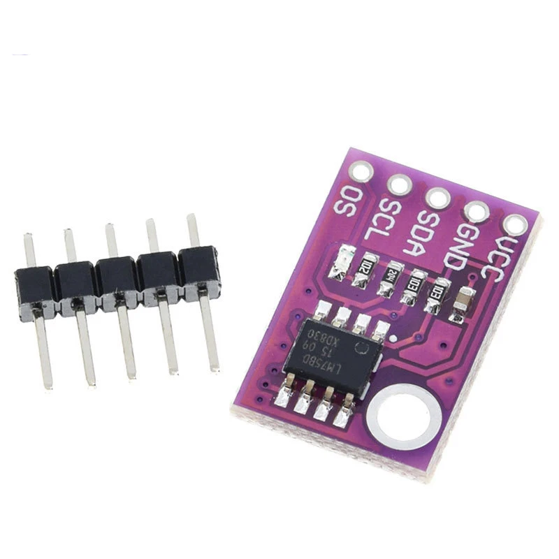 

1/2~100/200Pcs CJMCU75 LM75 Temperature Sensor High-Speed I2C Interface High-Precision Development Board Module LM75A/B