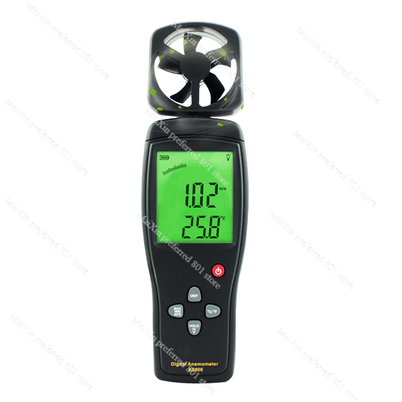 AS806 High Precision Digital, Wind Speed and Temperature Measuring Instrument