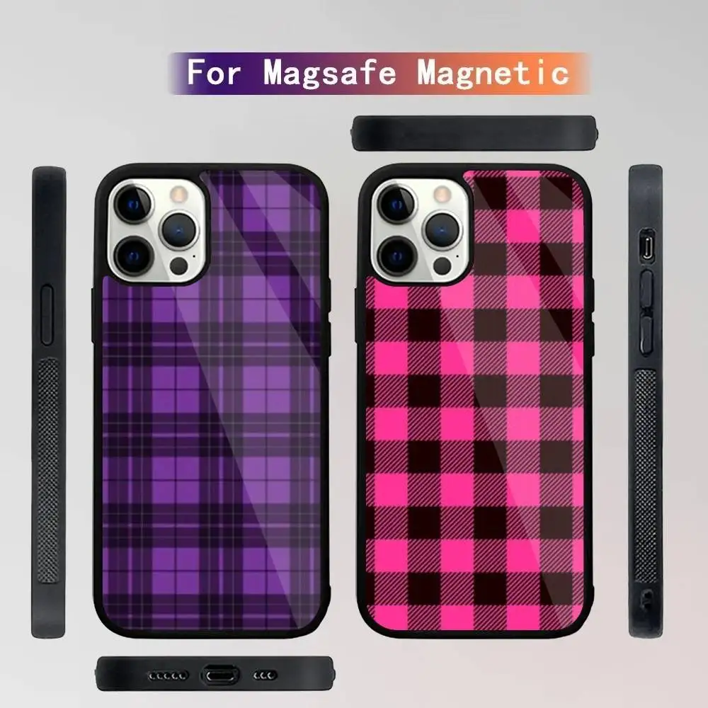 

Stewart Dress Tartan Plaid Phone Case For iPhone 16,15,14,13,12,11,Plus,Pro,Max Mini Magsafe Magnetic Wireless Charging