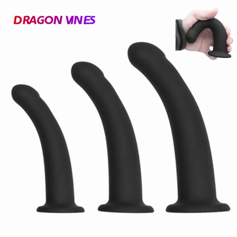 Black Realistic Dildo With Strong Suction Cup Dildos Soft Penis for Women Man Anal Plug Butt Gode Dildio Sex Toys for Woman Gay