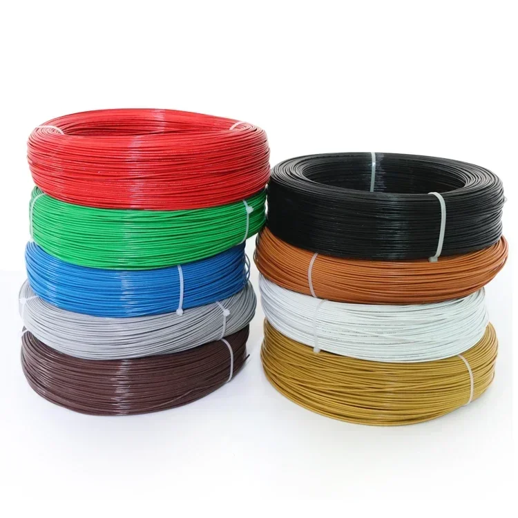 1M/5M 28/26/24/22/20/18/16/14/13/12AWG UL1332 PTFE Wire FEP Plastic Insulated High Temperature Electron Cable 300V