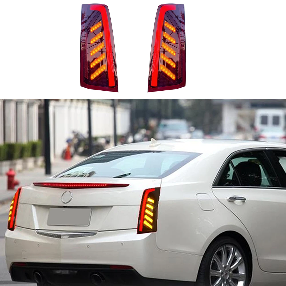 

1 Pair Taillight Modified Accessories For Cadillac ATS 2014-2017 Car LED Tail Light Start Up Animation Rear Lamp Assembly