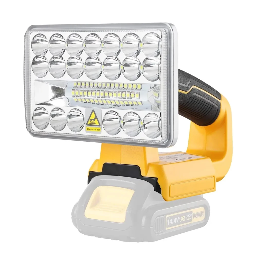 DCB200 Lamp Work Light tool light Spotlight outdoor light Led lights For DEWALT 18W 5 inch 14.4V-20V lithium ion battery DCB182 image 4