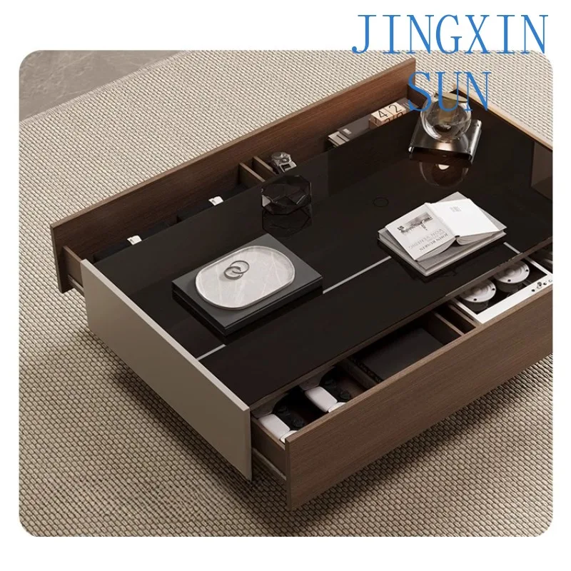 Modern Simple Coffee Table for Small Apartment Living Room Italian Minimalist Tea Table for Household TV Cabinet Room