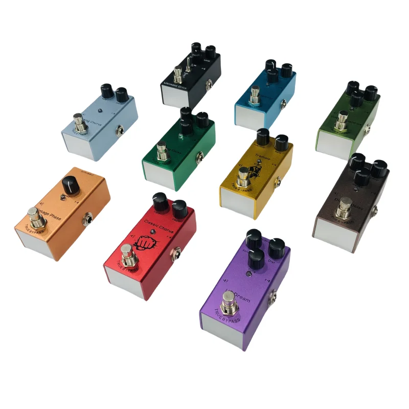 

Strings Instrument Guitar Electric Effector Guitar Effect Pedal Multiple Tone Options Full Metal Guitar Effector Cheap Price