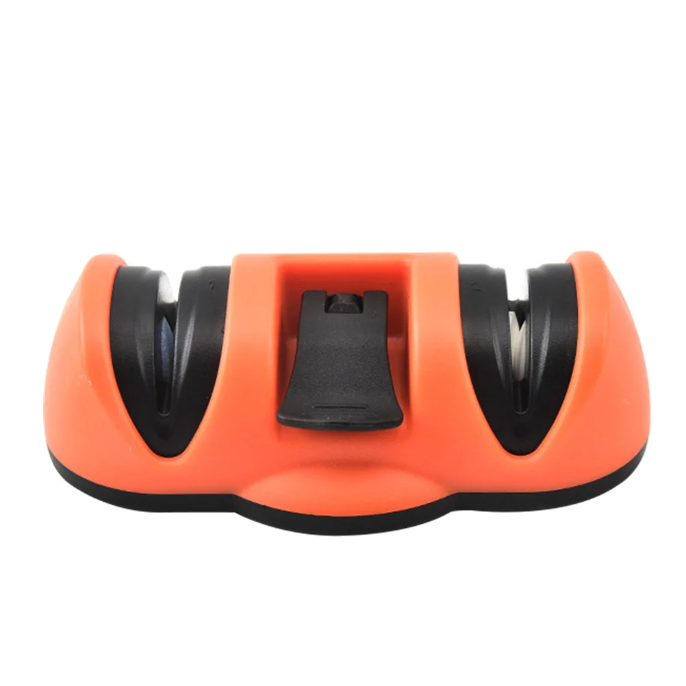 

Portable Double groove Knife Sharpener Ergonomic Non Cup Home Kitchen Sharpening Tool Multi purpose Blades