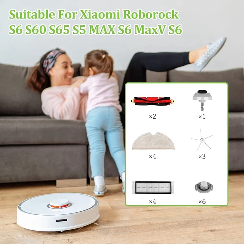 샤오미 Roborock 진공 청소기 액세서리 키트, S6 S60 S65 S5 MAX T6