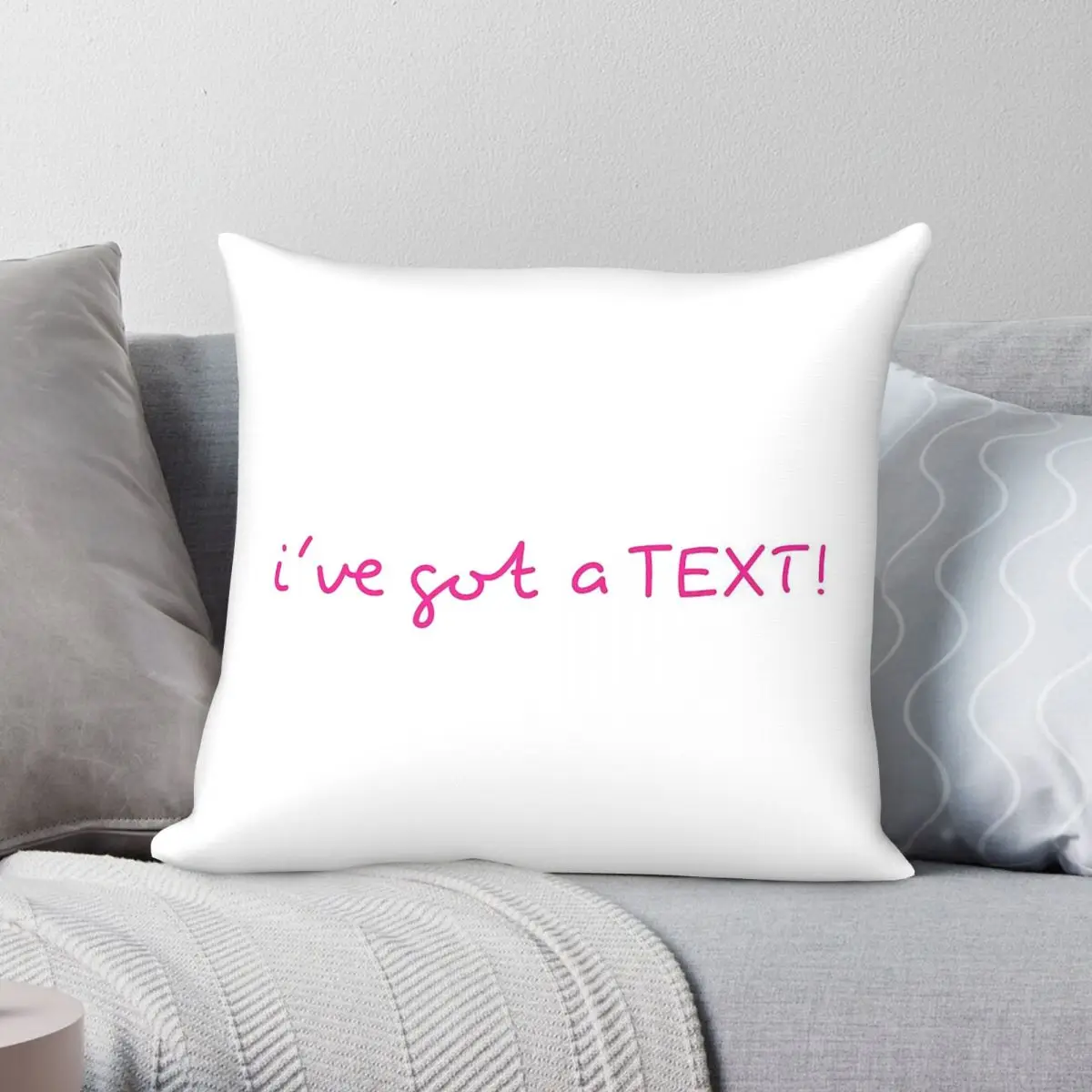 I've Got A Text Love Island 2 Square Pillowcase Polyester Linen Velvet Pattern Decor Throw Pillow Case Home Cushion Cover 45x45