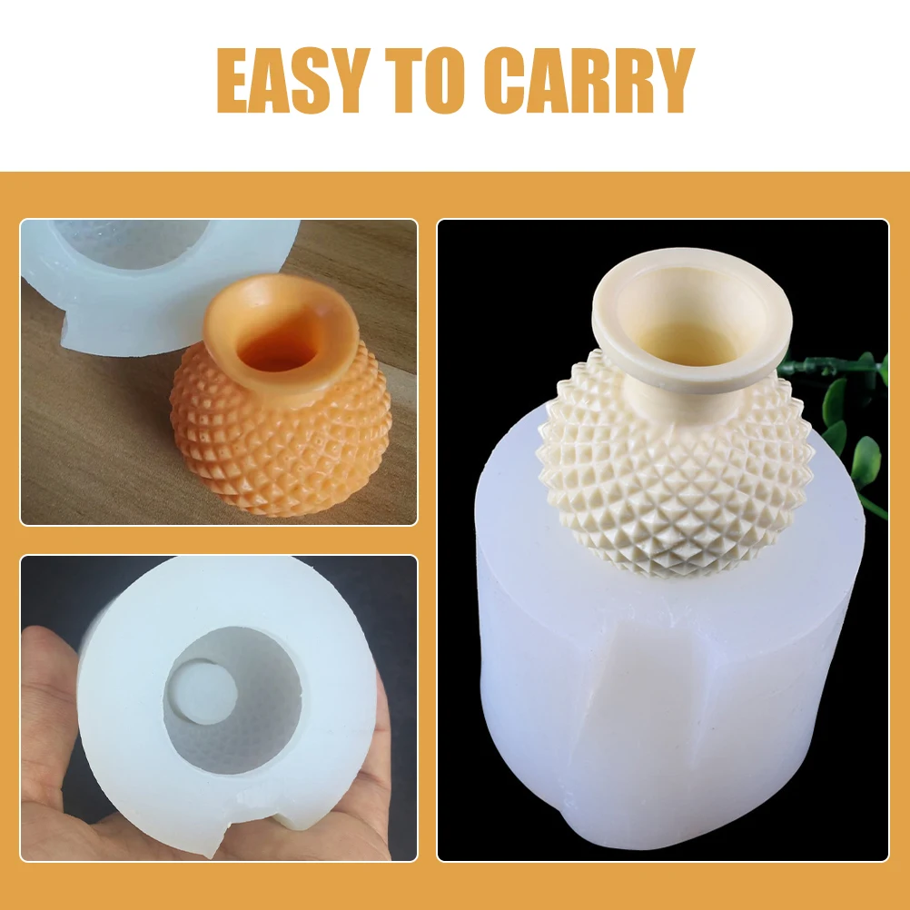 

Silicone Vase Mold Flower Container Mold 3D Resin Casting Molds for DIY Craft Smooth Surface Easy Demould Suitable Beginners