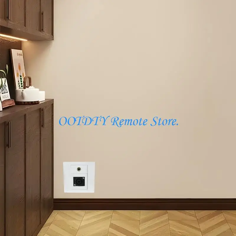 Easy Installation 86mm Audios Connectors Panel XLR/Speakon and 6.35mm Inputs Wall Plate for Diverse Applications