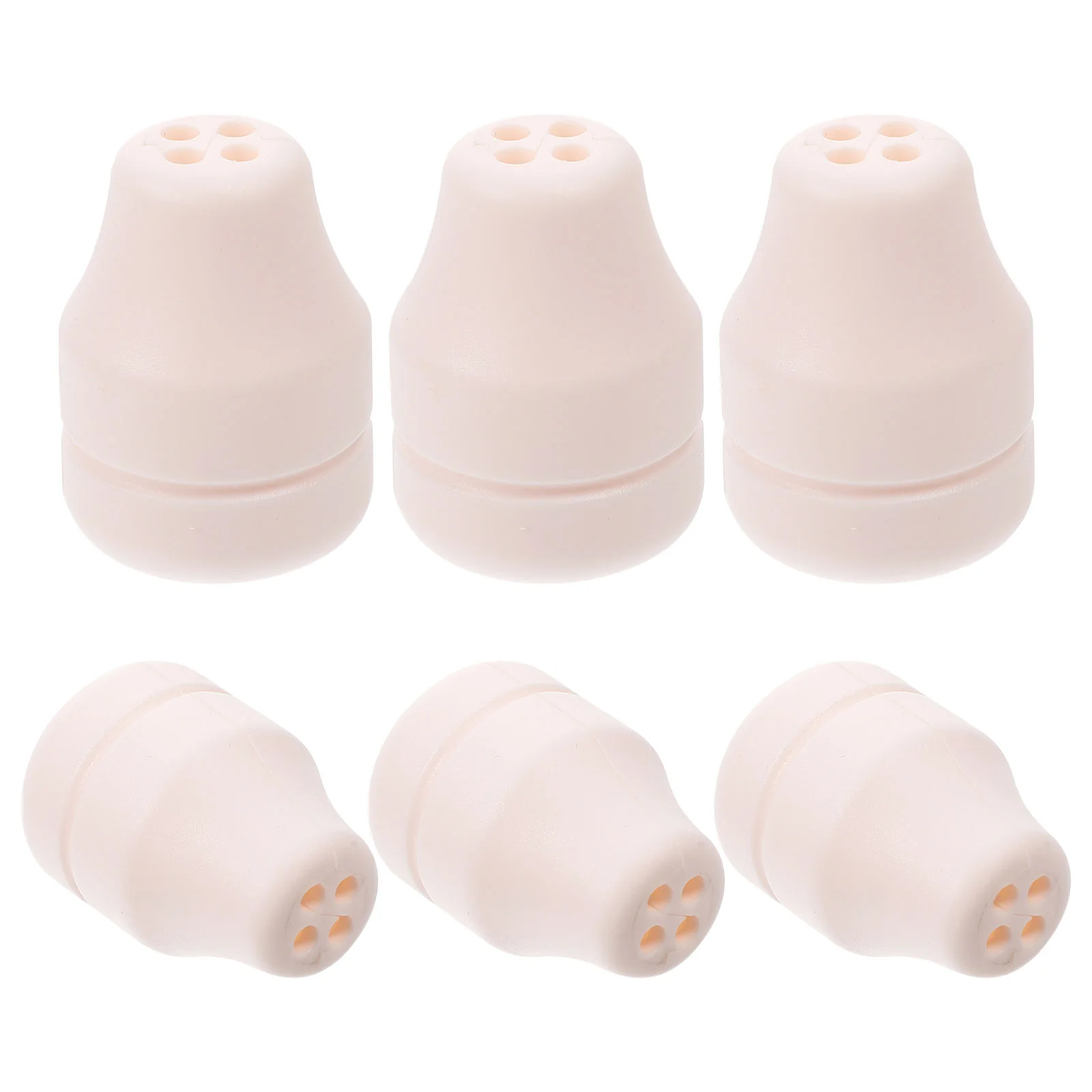 6 Pcs Knob Drawstring Sleeves Cordless Curtains for Windows Roman Shades Plastic Home Blind Knobs Drops