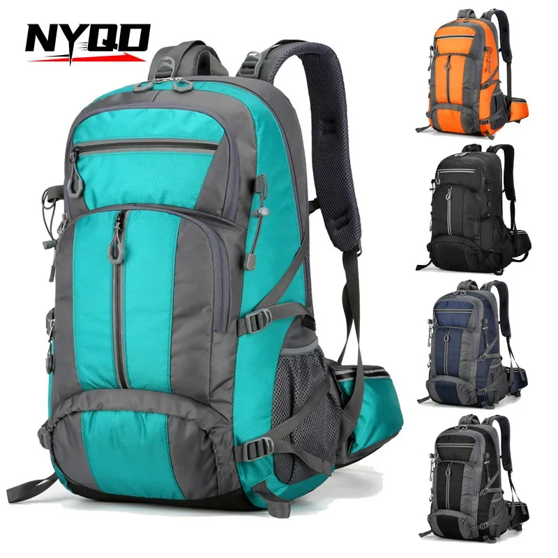 Mochila deportiva de esquí impermeable de 50L, bolsa de hombro de gran capacidad para viajes de expedición al aire libre, bolsas de almacenamiento deportivas
