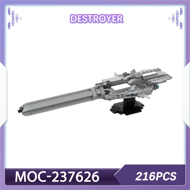

Building block set Destroyer warship MOC-237626 space war sci-fi military war spaceship Christmas gift ornament