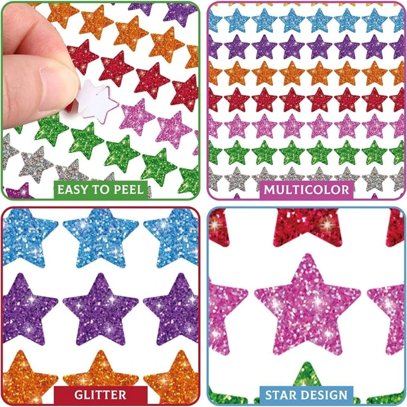 Motivational Stickers Star Stickers Class Reward Stickers for Water Bottle 25UB