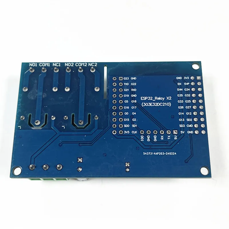 Imagem -02 - Módulo de Relé Wifi sem Fio Dual Channel Conselho de Desenvolvimento Esp32 Esp32-wroom Dc560v 5v 12v 1pc