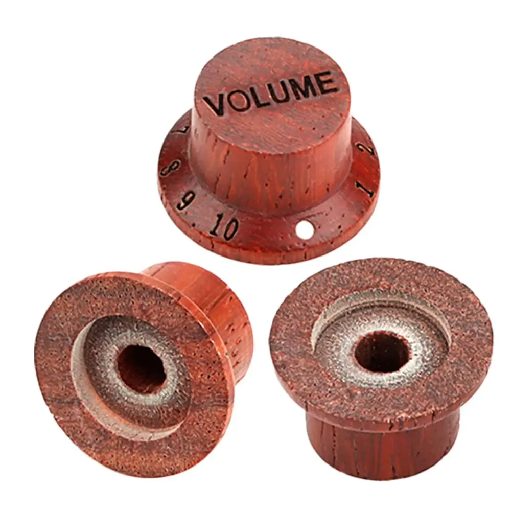 

3 Pcs Guitars Knob Volume Control Accessory Potentiometer Hats Accessories Coffee Knobs