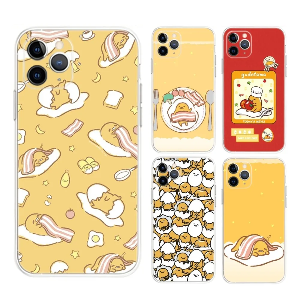 G-Gudetama Egg Cute  Phone Case For iPhone Apple 15,14,13,12,Mini,11,Pro,Max,Plus,X,XR,XS,8,SE,2020,Plus Transparent Cover