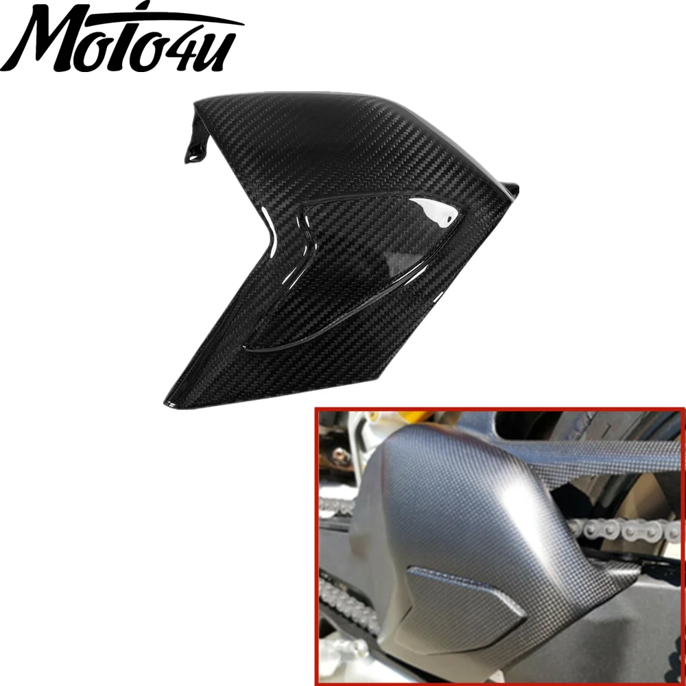 

For Ducati Panigale V4 V4S 2018 2019 100% Real Carbon Fiber Motorcycle Racing Swingarm Cover