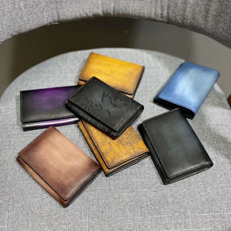 

DIMY 2024 New Card Holder Men's Genuine Leather Large Capacity Multi-Card Card Card Holder Cowhide Bank Card Holder