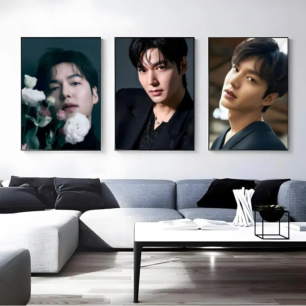 Actor Lee Min Ho Poster Self-adhesive Art Waterproof Paper Sticker Coffee House Bar Room Wall Decor