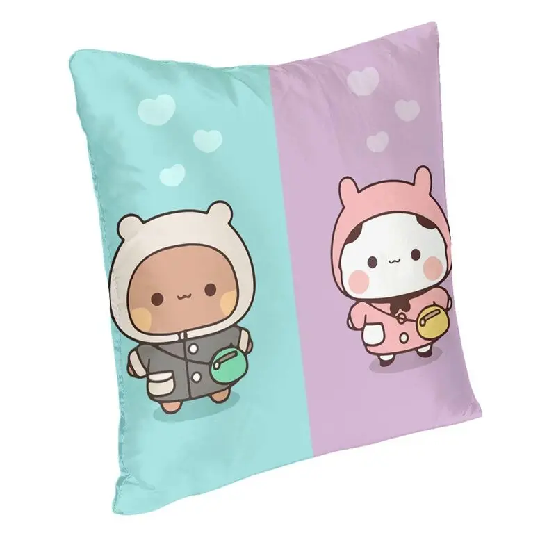 Dudu Bubu Mochi Peach Cat Funny Cushion Cover Two Side 3D Print Panda Bear Hug Throw Pillow Case for Living Room Cool Pillowcase