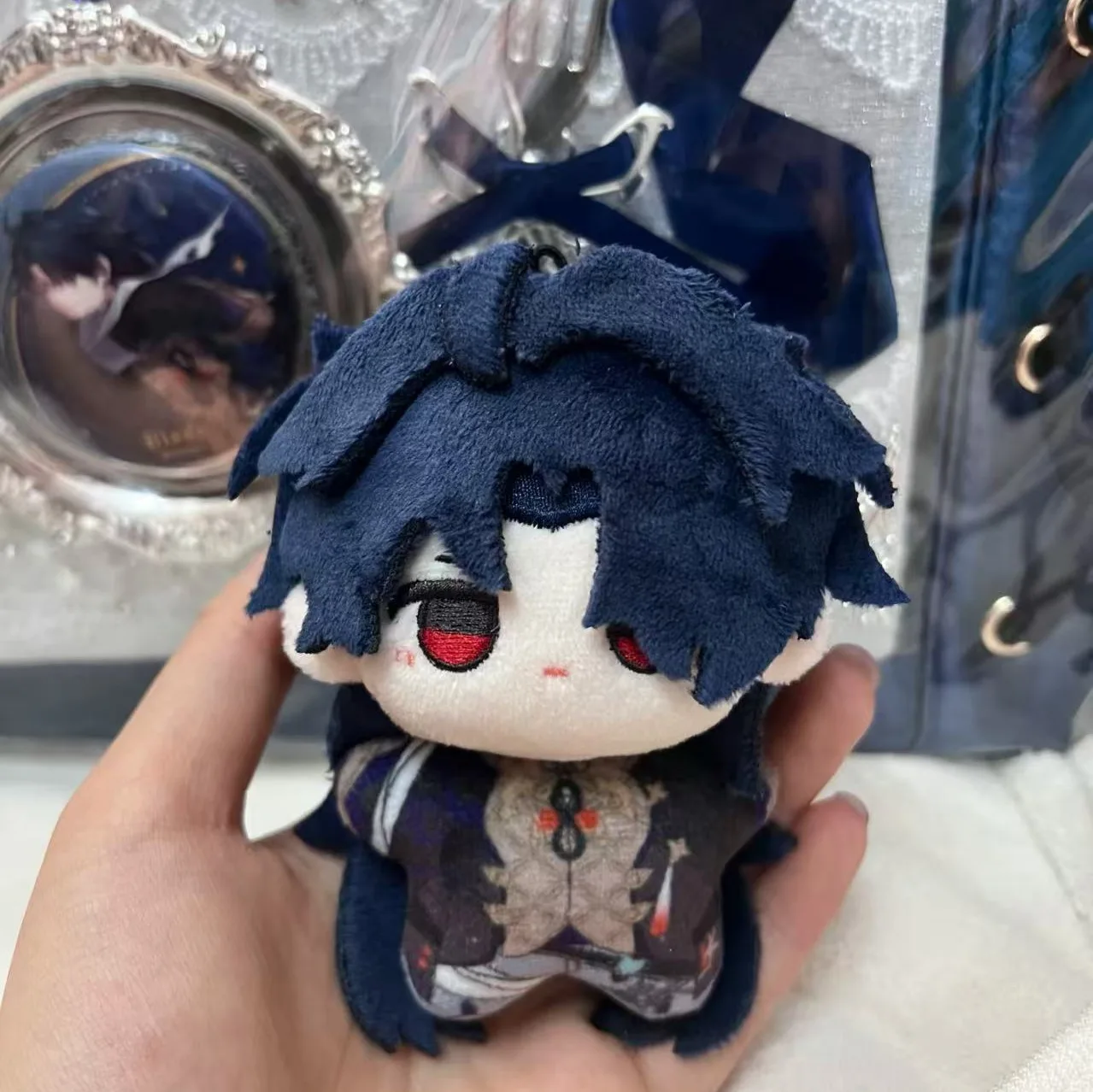 10cm  Honkai: Star Rail Blade Stuffed Doll Plushie with Skeleton Body Cute Kawaii Fluffy Toy Game Figure Ornament