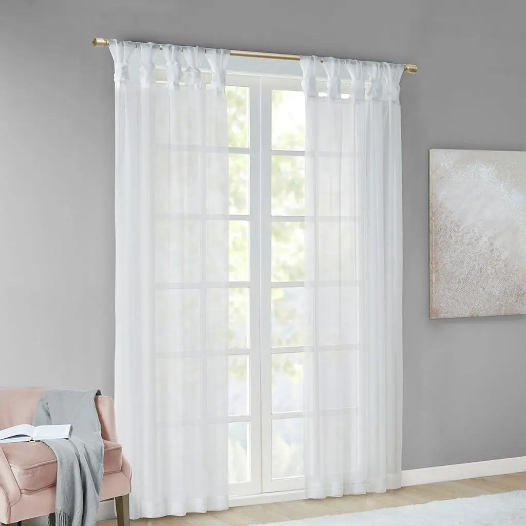 

Пара прозрачных окон Twist Tab Voile