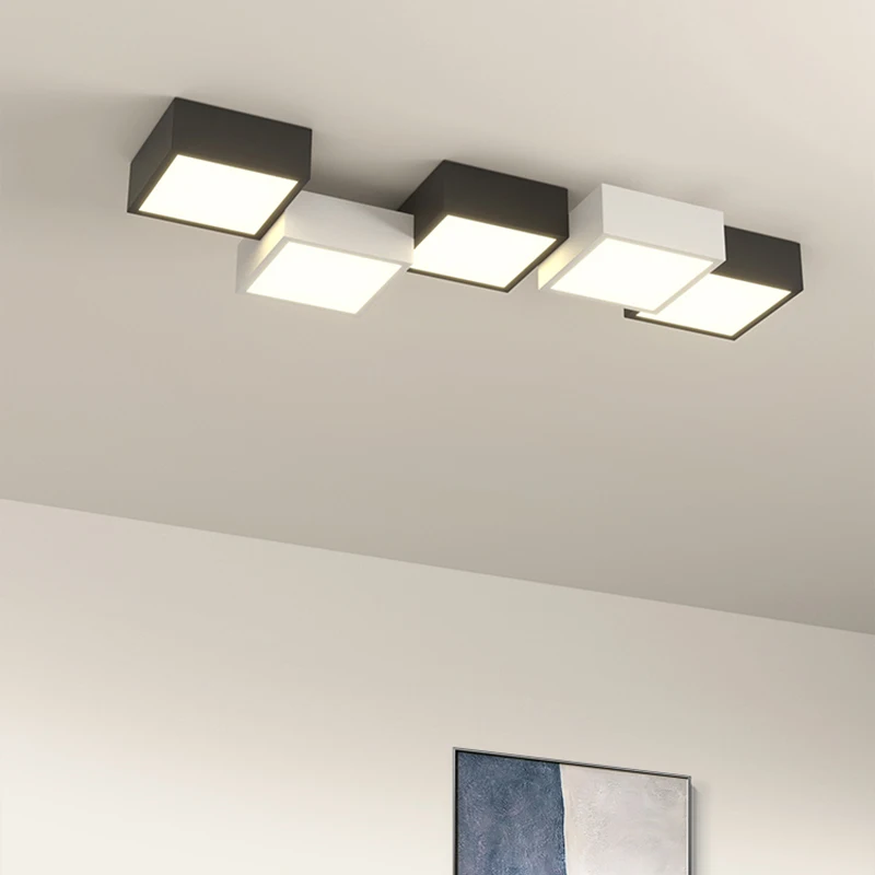 

Simple Bedroom Led Ceiling Light Modern Square Box Ceiling Lamp Nordic Walkway Balcony Small Room Indoor Lighting Decor Fixtures
