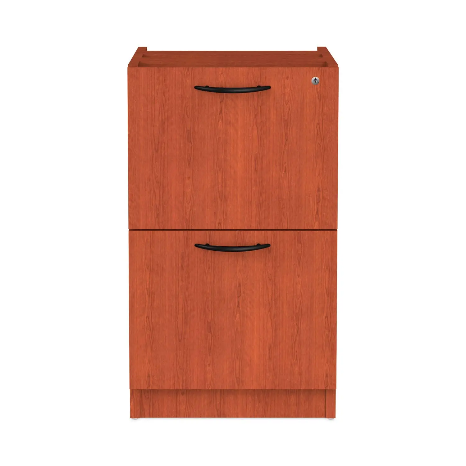 2-Drawer File Pedestal Cabinet with Locking Storage, Office Desk Organizer, 16x22x28 Inch, Medium Cherry, Customized