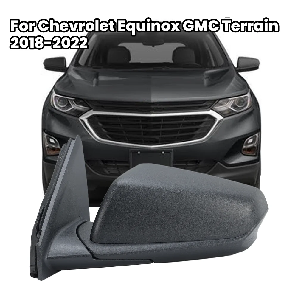 5Pins Rearview Mirror Assembly，Chevrolet Equinox GMC Terrain 2018-2022 US Version Textured Black Side Mirror Car Accessories