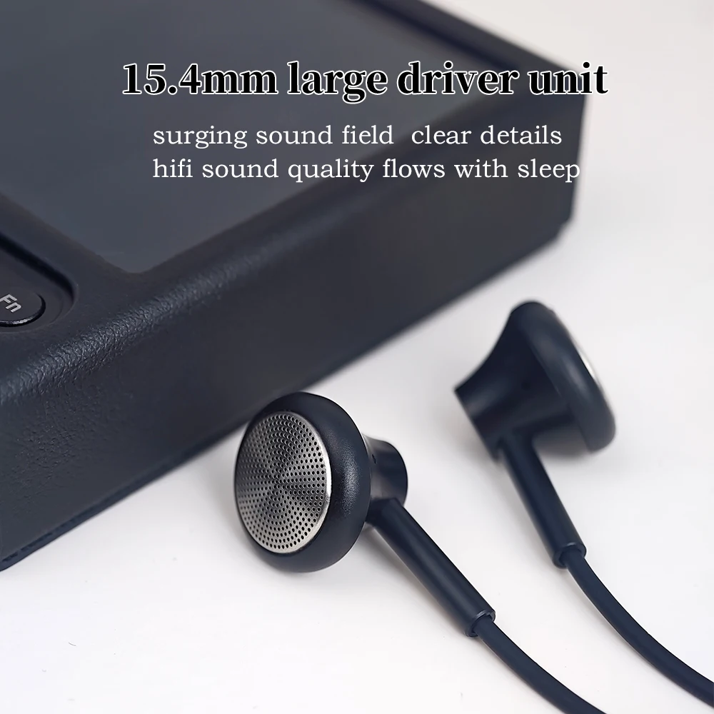 QIGOM P10 HIFI Earphones Flathead, 15.4MM 32ohm 116dB, Large-size Driver Unit, Fit Ear-canal, Wired Headset, Low Distortion