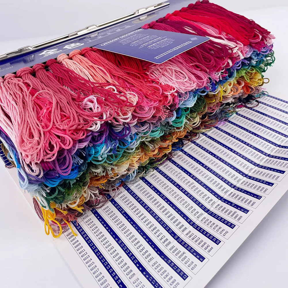 529 Colors of All Color Code Length 2 Meters embroidery Floss 100% Cotton Threads for Handwork Sewing Cross-Stitch Needlework
