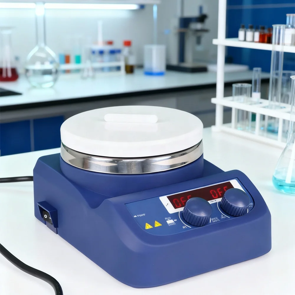 Wholesale Magnetic Stirrer with Heater Laboratory Rotating Stirrer Perfume Digital Display Heating Magnetic Stirrer for Lab Use