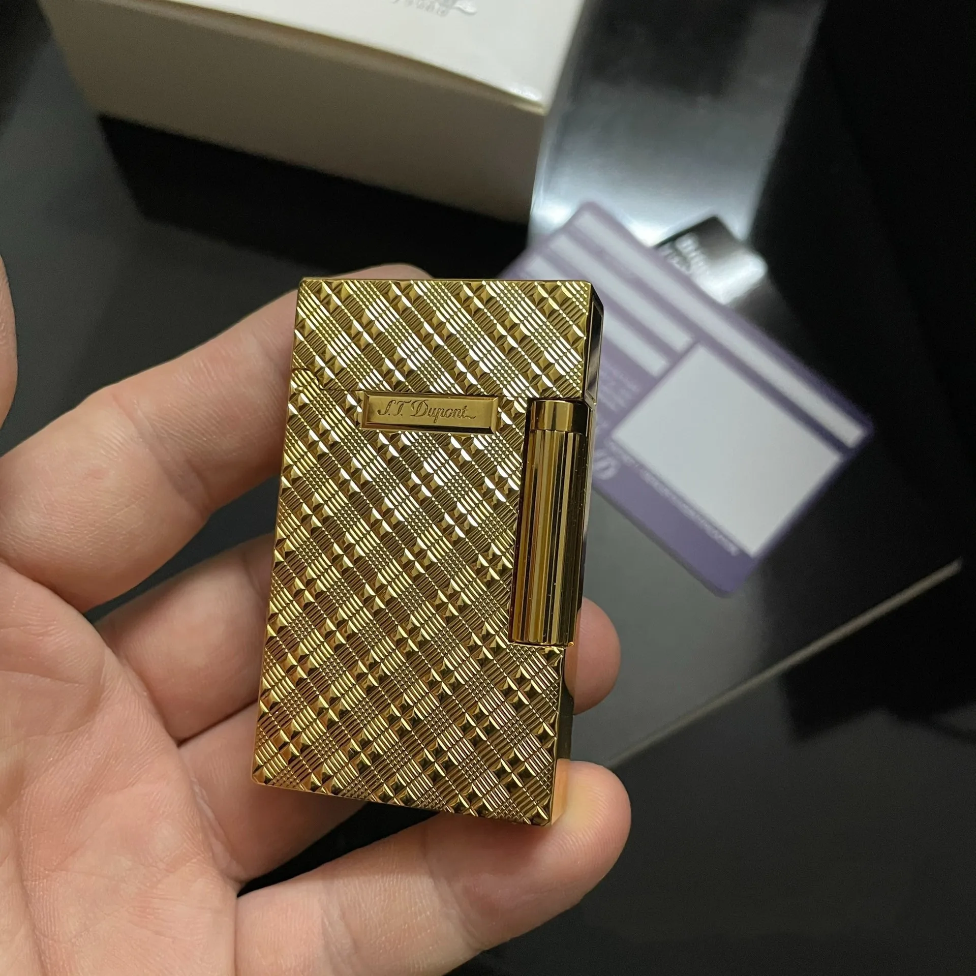 S.T. Dupont Golden Brass Lighter Collection