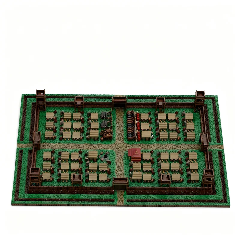 51320pcs MOC Architecture Roman Field Camp Scalable Modular Model Building Blocks DIY Collection Birthday Assemble Art Brick
