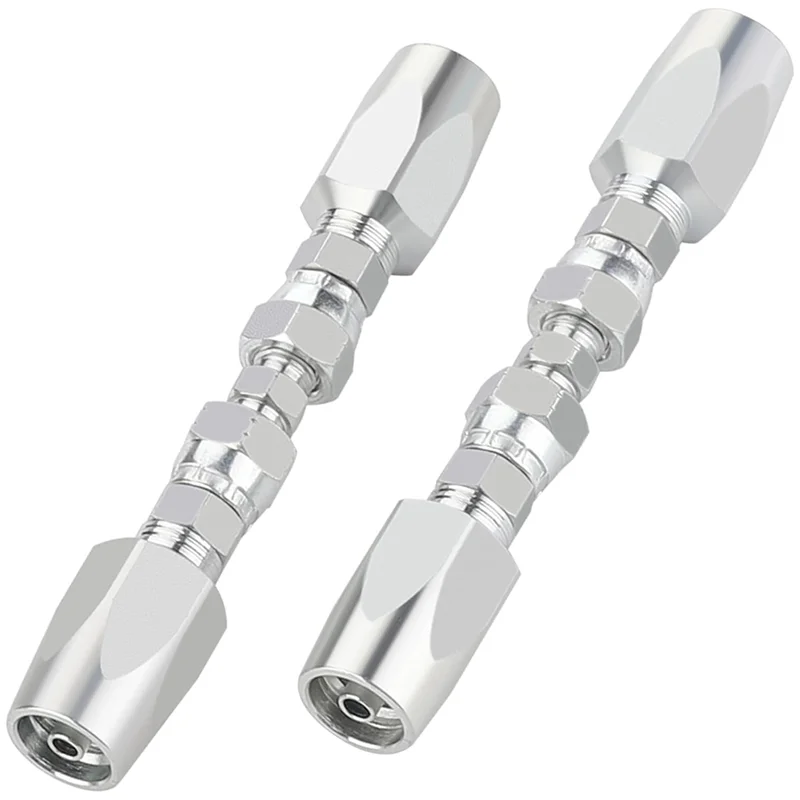 8個の油圧ホース修理キット、再利用可能、2線式再利用可能油圧修理継手1/4インチ