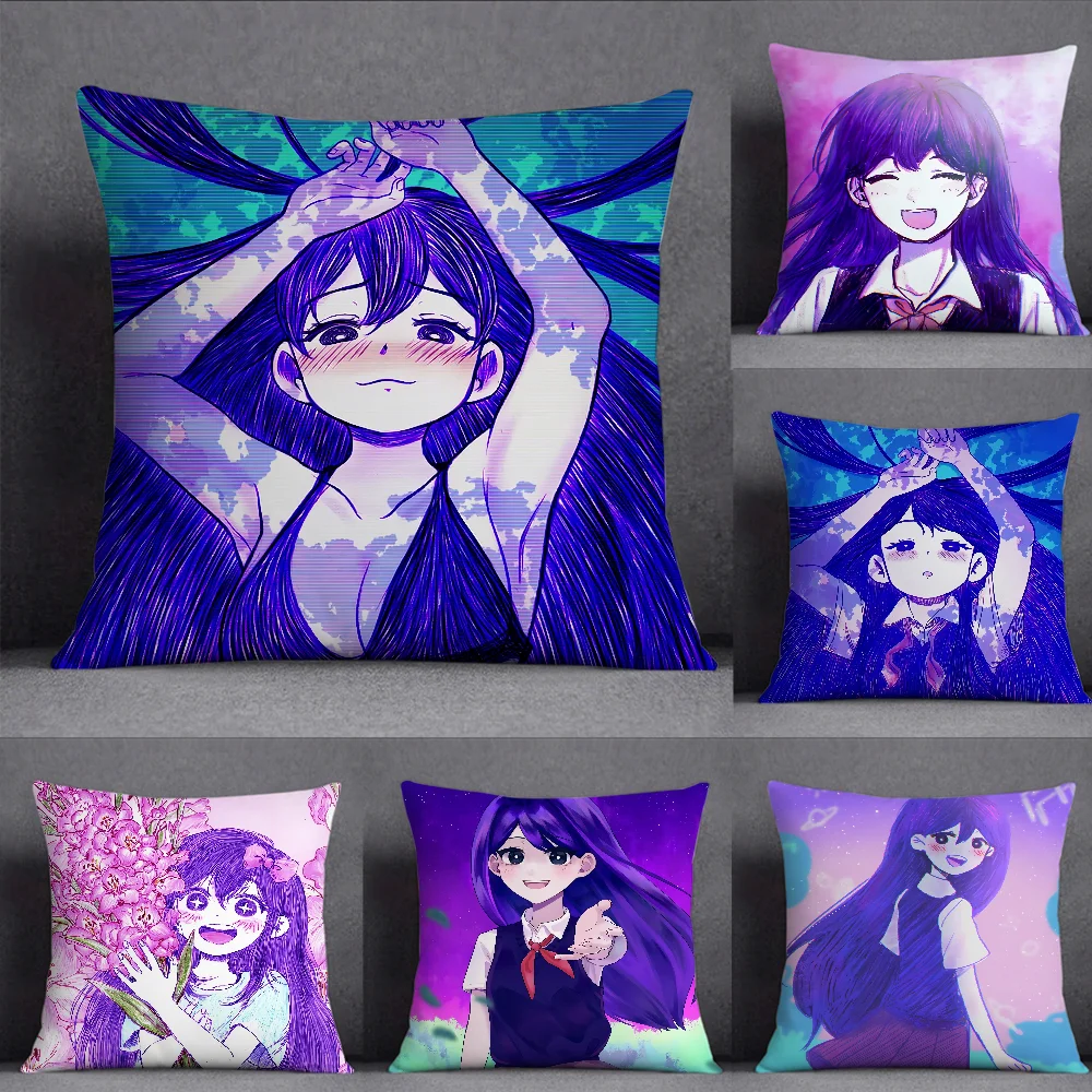 Game O-Omori Cushion Cover Square Double-Sided Printing Sofa Cushion Cover Pillowcase Bedroom Bedside