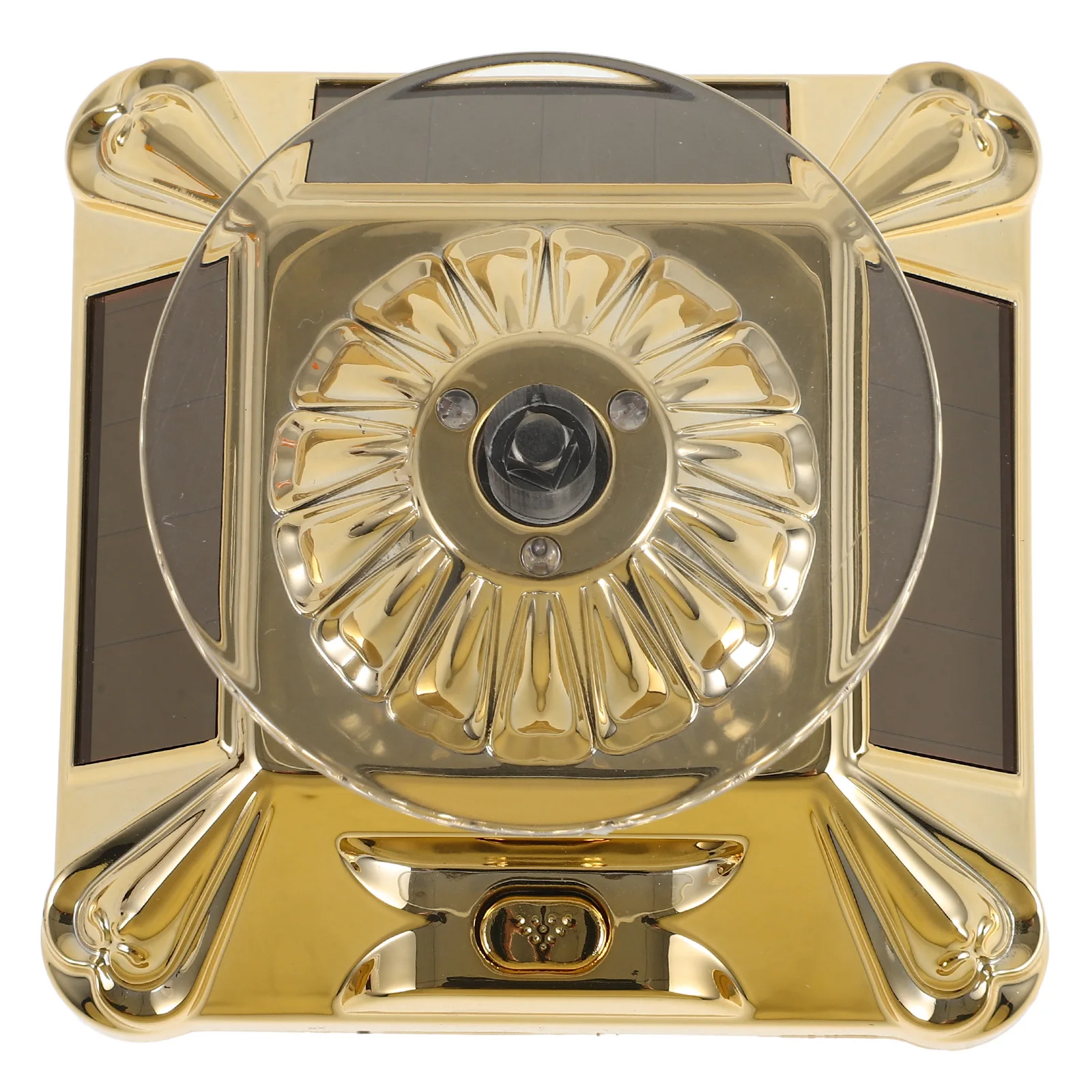 

Solar Powered Jewelry Tray Rotating Display Stand LED Lights Smooth Motor Quiet Operation Home Office Store