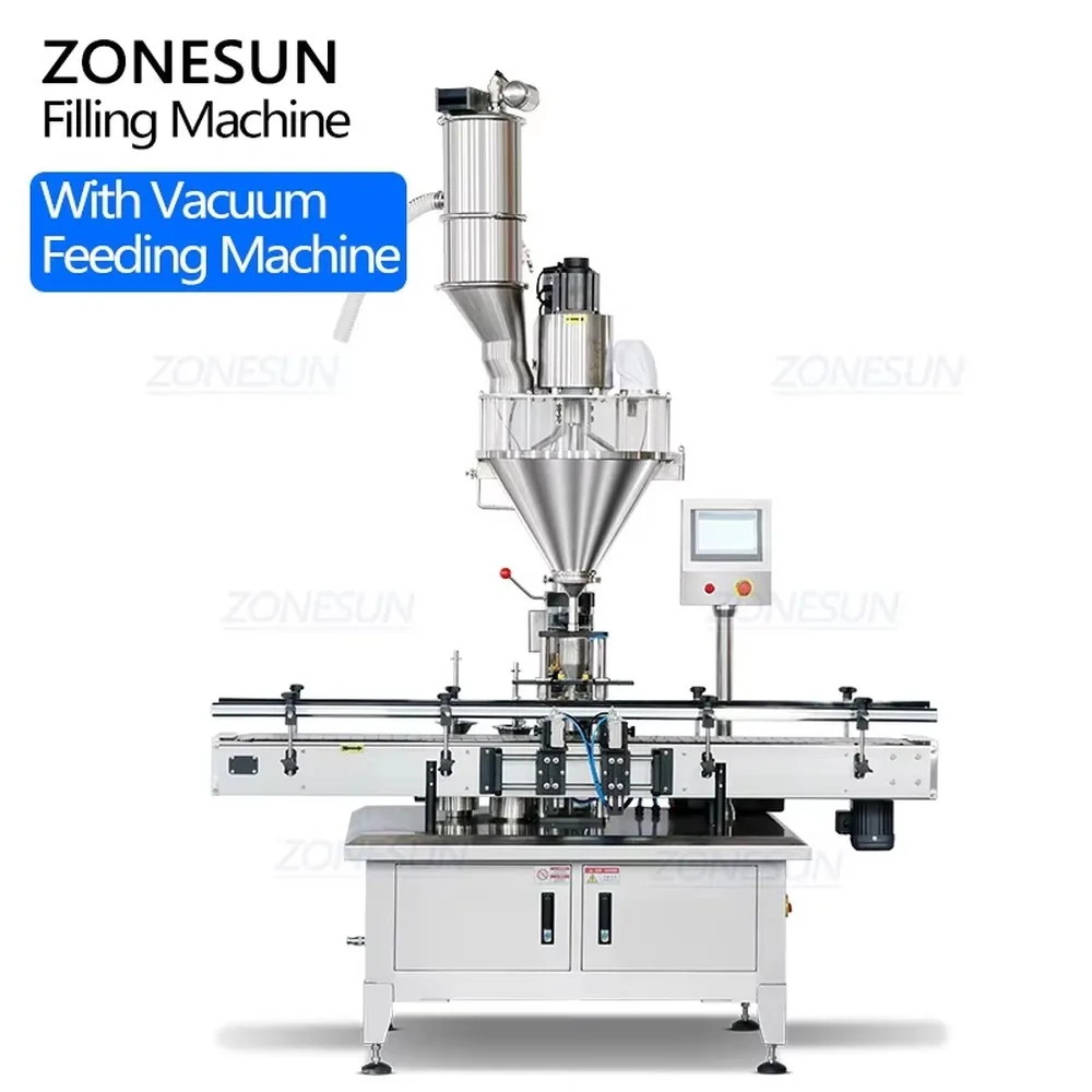 Automatic Single Head Powder Filling Machine Volumetric Screw Feeder Spice Flour Filler for Food Industry