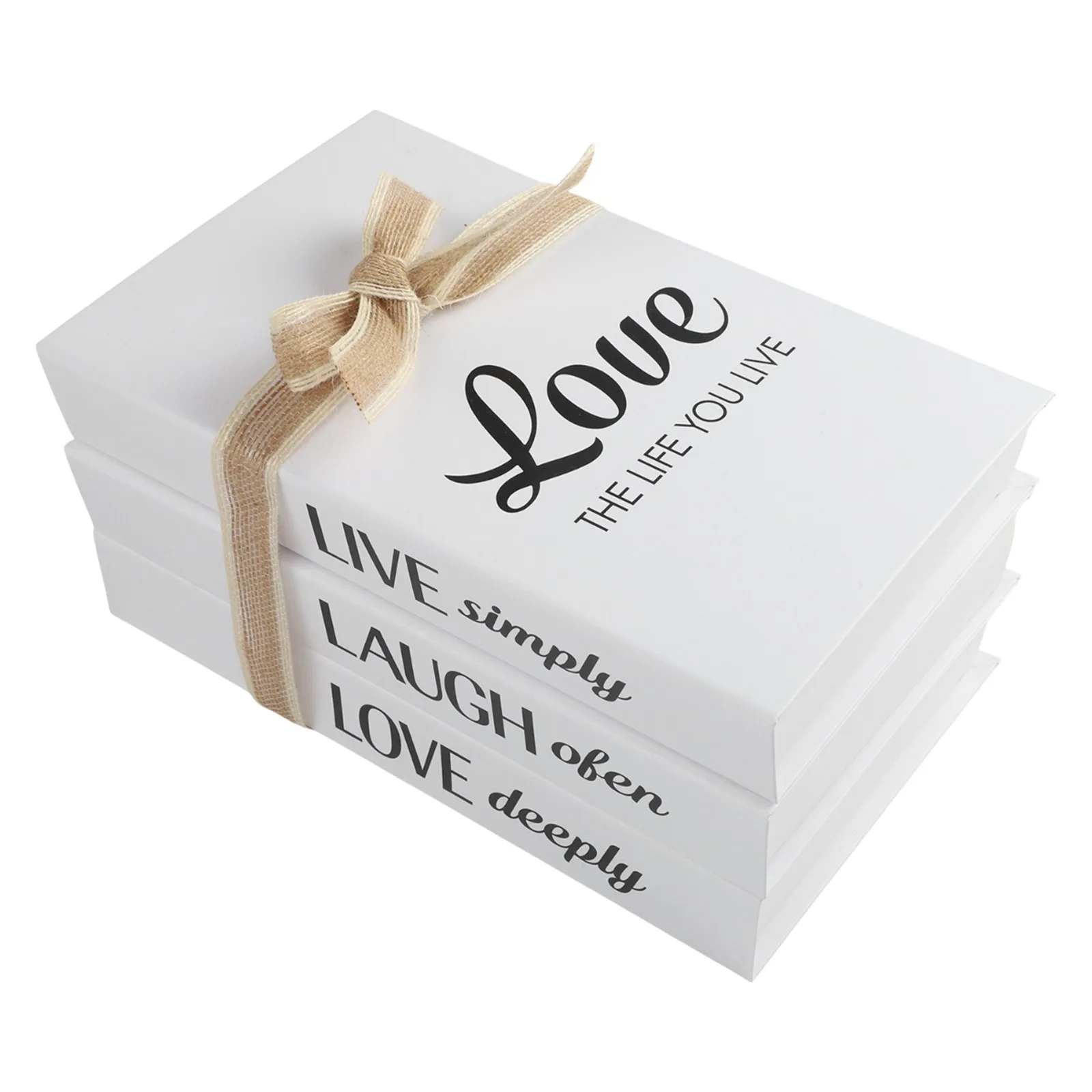 مكدسات الكتب المزخرفة، كتب محاكاة قابلة للطي، ديكور على طراز المزرعة، رف الكتب الساحر، ديكور رف الكتب #5