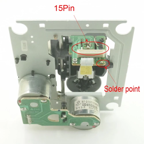 Imagen 2 del producto Mecanismo de recogida óptica SF-101N (15 pines), montaje de lente láser SFP101N CD VCD, accesorios de recogida óptica, SF-P101N