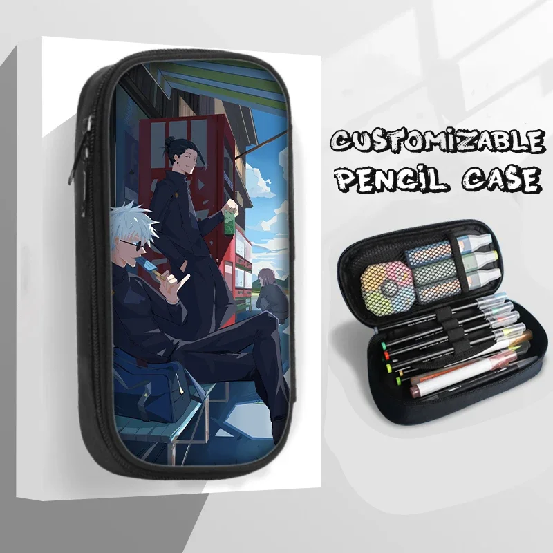 

21cm X 10cm Satoru Gojo Geto Suguru Popular Anime Peripheral Large-capacity Stationery Pencil Case School Supplies Student Gifts