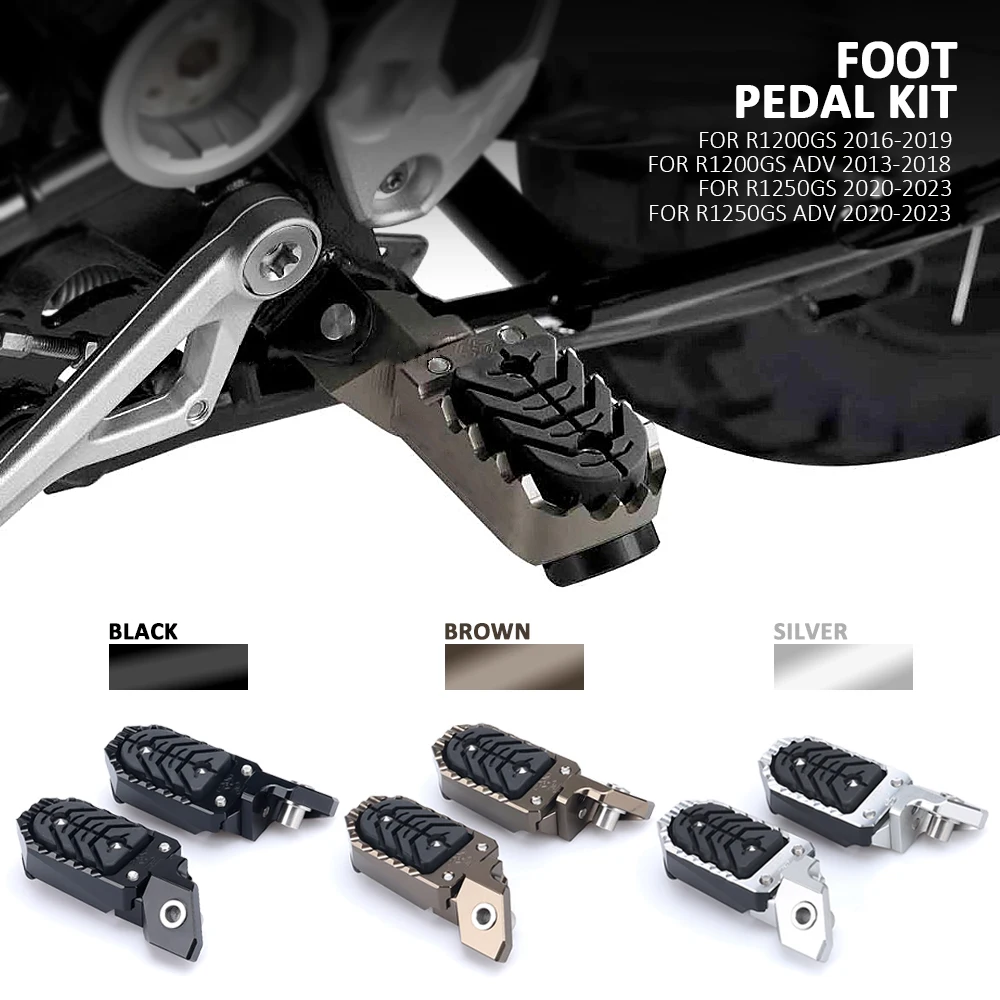 Motorcycle Rearset Footrest Non-slip Pedals Rest Foot Pegs For BMW R1250GS R 1250 GS ADV 2020-2023 R1200GS R 1200 GS Adventure