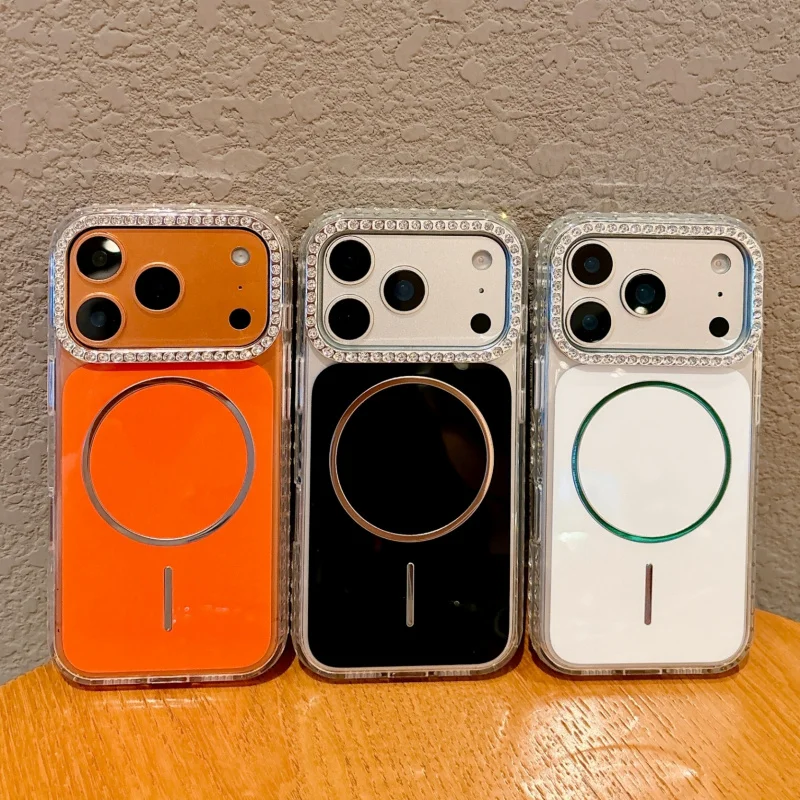 

Magnetic attachment applicableiphone 16promaxPhone case17Newiphone15promaxCreative15High-end simplicity13All-Inclusive Drop-Resi