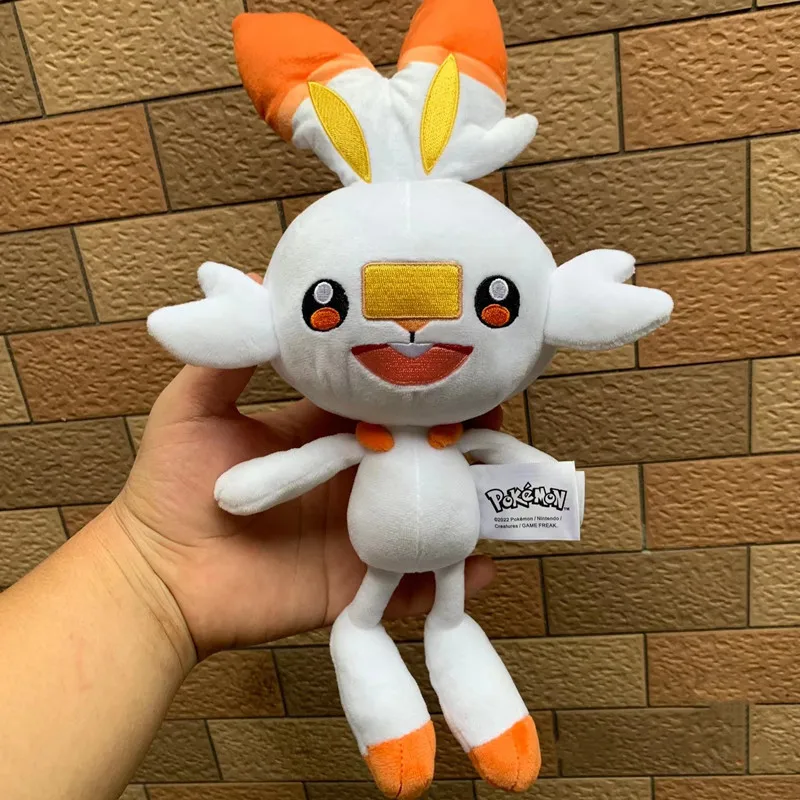 

35cm 1Pcs Original Pokemon Scorbunny Cartoon Plush Toy Stuffed Doll High-quality Kid Gift