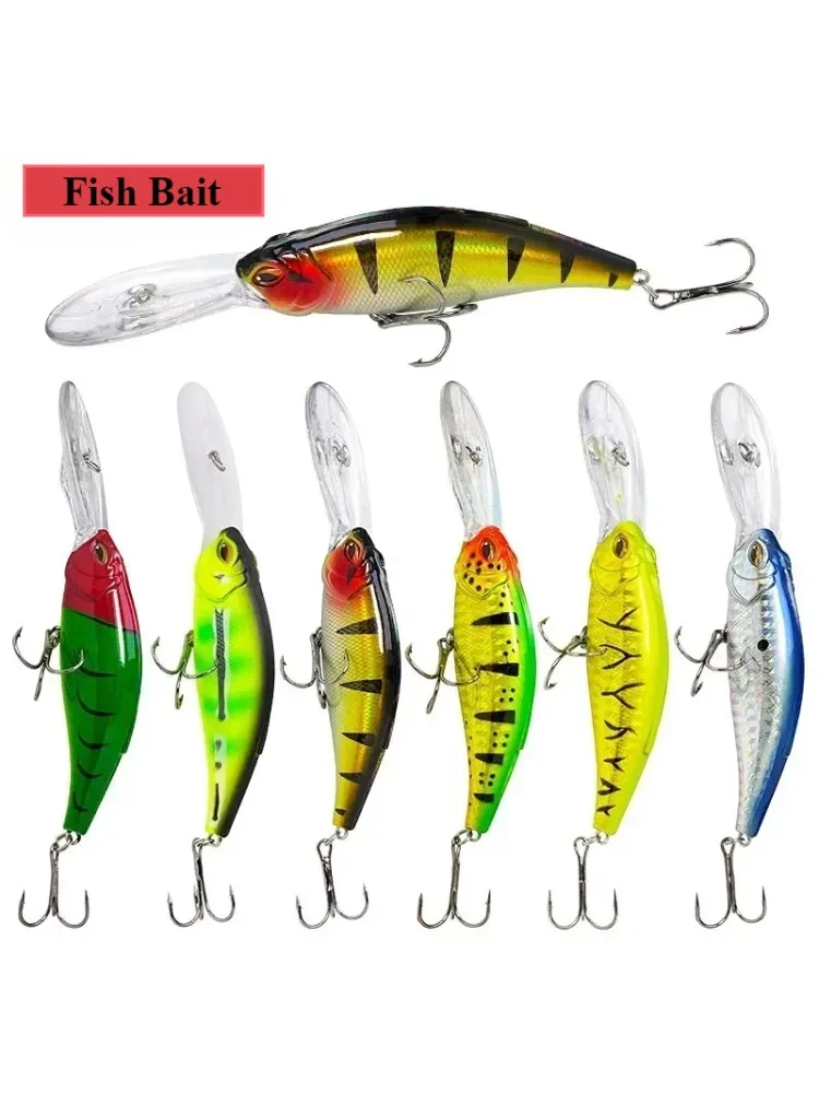 

85mm 17.5g Deep Diving Floating Hard BaitFishing Saltwater ABS Minnow Lures 3D Eyes Lure Artificial Baits 8 Colors Fishing Lure